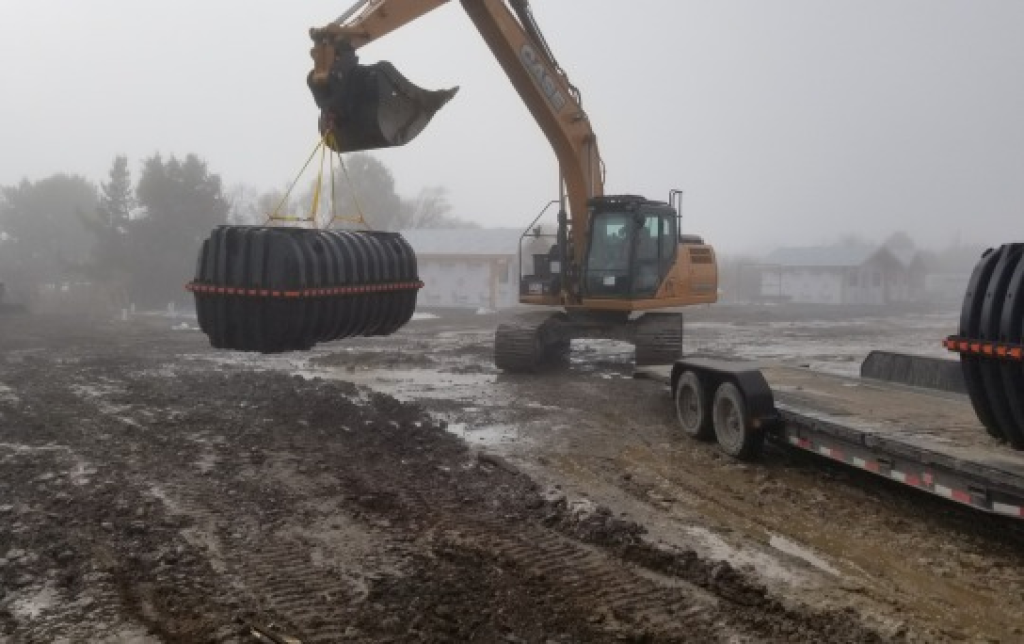 Septic system installation